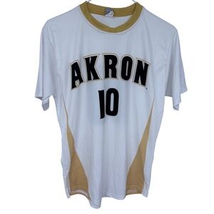 White Akron Zips‎ Soccer Jersey Adult Small #10 Sportswear